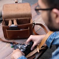 Tas Kamera Kulit Asli Mirrorless Pentax - Basic