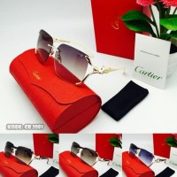 Fullset CR 2081 kacamata wanita frame motif musang fulset cartier 8120