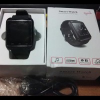 (Promo!!) Smartwatch U Watch U8 - Black Smart Watch - Hitam !