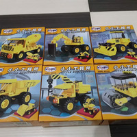 MAINAN ANAK LEGO BRUCK MOBIL KONSTRUKSI LITTLE ENGINEERS 6 IN 1 SET