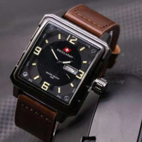 Swiss army - Kotak - Jam tangan Pria - Model Casual - Leather strap