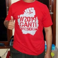 Promo -- T Shirt Kaos Baju 2019 Ganti Presiden