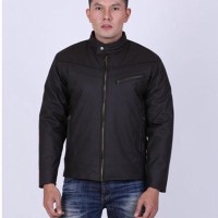 promo Jaket Motor Keren Bahan semi kulit Sintetis Hangat