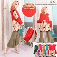 BAJU MOESLIM BLOUSE MUSLIM - ATASAN MUSLIM HIJAB JERSEY KOREA TANGAN