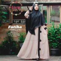 Diskon Setelan Gamis Muslimah + Khimar (Fatiha Syar'I) By Ori Qiara
