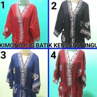 Daster Kimono Pjg Batik Kencana Ungu
