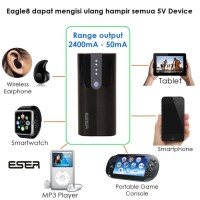 Jual Powerbank ESER Eagle8 6200mAh / Charger Battery Baterai Limited Murah