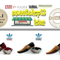Free Sale !!! Sepatu Slipon Murah Adidas Holiday Kulit Suede Terlaris