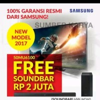 Samsung UHD TV MU6100 50 inch Free Sound Bar M 360 Gara Diskon