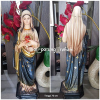 Patung Maria Hati Kudus Batik