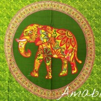 mandala gajah aster kain pantai tapestry multifungsi sarung bali