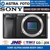 SONY ALPHA A6000 BODY ONLY GARANSI RESMI 1 TAHUN KAMERA MIRRORLESS
