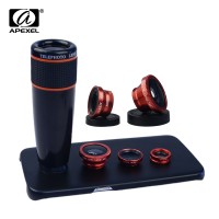 Apexel 4 in 1 Camera Phone LENSA for Samsung S6 edge 12X Zoom Telescop