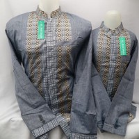 Grosir Baju Koko Lengan Panjang Jasko Jas Koko Couple Biru Al Muttaqin