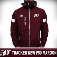 Jaket parasut tracker windbreaker waterproof Adidas F50