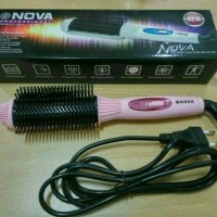 NOVA LS 189 ELECTRIC BRUSH STYLER ROLL STRAIGHT COMBO Catok Sisir Blow