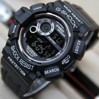 JAM TANGAN PRIA GSHOCK DIGITAL GK-06 WARNA HITAM LIST PUTIH