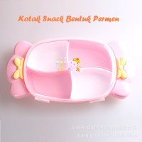 Toples Kue Bentuk PERMEN Kotak Snack, Kue, Tutup Kedap Udara