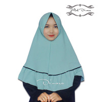 Jual Jilbab khimar pet rempel list mutiara / jilbab instan crepe polos baru Murah