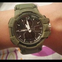 Stock Baru Jam Tangan Pria Original Skmei Sporty Model Tentara - Hitam