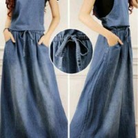 NEW ARRIVAL Overall rok kodok panjang muslim soft jeans BARU