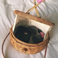 Jual diskon Tas Rotan Bulat (M) with Lining super murah Murah