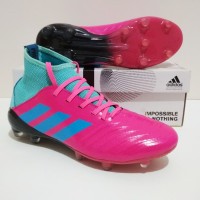 SEPATU BOLA Adidas Predator Boots 18 FG Sol Warna Import (Pink Tosca)