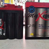 Aki motor bebek merk Maxima