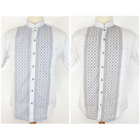 Kemeja Katun Regular Fit/Baju Koko Lengan Pendek Pria warna Pastel