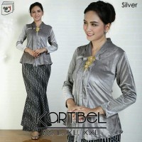 SETELAN KEBAYA KUTU BARU FLOY BLUDRU SILVER