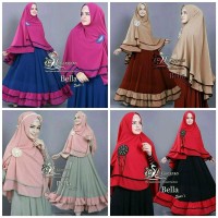 HX Bella SYARIE set HIJAB BAJU MUSLIM WANITA MODIS MURA Berkualitas