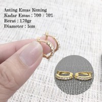 anting emas kuning 1 70 Gram