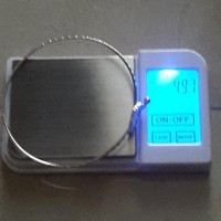 gelang emas putih 75 4 97 gram mulus