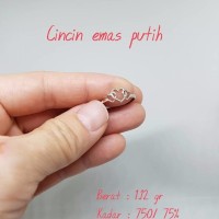 cincin emas putih 1 12 gram