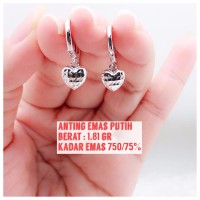 anting emas putih 1 81 gram