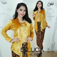 KEBAYA SETELAN BLUDRU SET ROK LILIT TERKENAL GOLD
