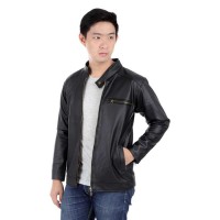 A37051 Elfs Jaket Kulit Pria / Leather Jacket