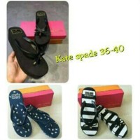 Sandal Kate Spade Wedges Katespade Jepit Flip Sendal