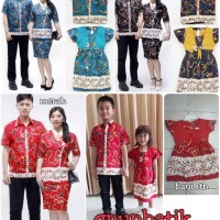 BATIK KELUARGA/FAMILY JUMBO XL ROK N BLUS MEISHIN MADURA DAUN JAYA