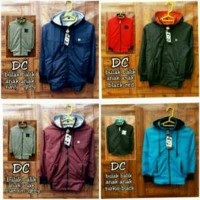 Jaket Anak Bomber DC 2 in 1, Mix Fleece dan Parasut. Diskon
