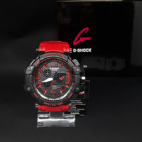 JAM TANGAN PRIA G-SHOCK GPW 1000 HITAM TALI MERAH
