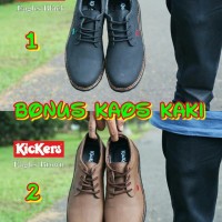SEPATU PRIA CASUAL KICKERS EAGLE BONUS KAOS KAKI