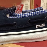TERMURAH Sepatu vans zapato del barco navy original premium quality w