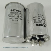 Kapasitor AC/Air Conditioner 1 PK 25 uF u 450VAC 50Hz Raiden