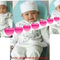 JUAL KOKO BAJU MUSLIM BAYI MURAH BAHAN KAOS !!
