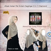 Jual Jilbab Instan Pet Antem Segitiga 3in1 diamond Murah