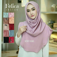 Jilbab Felicia Instan Terbaru Khimar Simpel Tanpa Pet Hijab Elegant