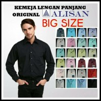 Kemeja Lengan Panjang Reguler, Big Size 16,5-17,5 Original Alisan ! !