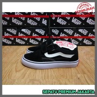 Sepatu Vans Anak Laki|Perempuan| Sepatu Sekolah Vans Hitam Tali