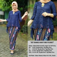 Kebaya Modern Brukat Rinjani Rok Plisket
